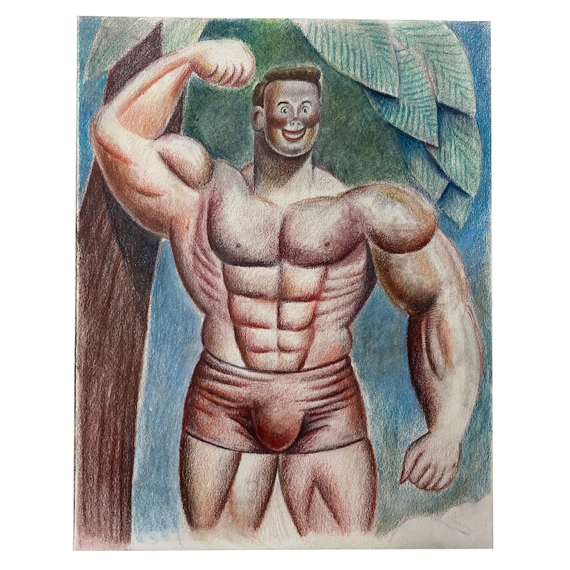 Muscle Man and Palm Tree, 2023